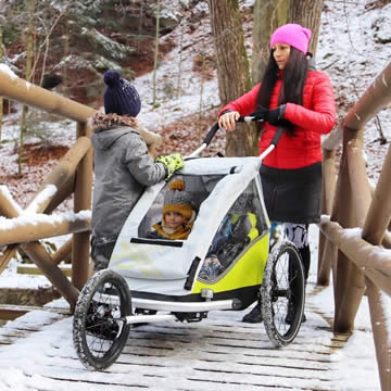 Zimní dětské vozíky